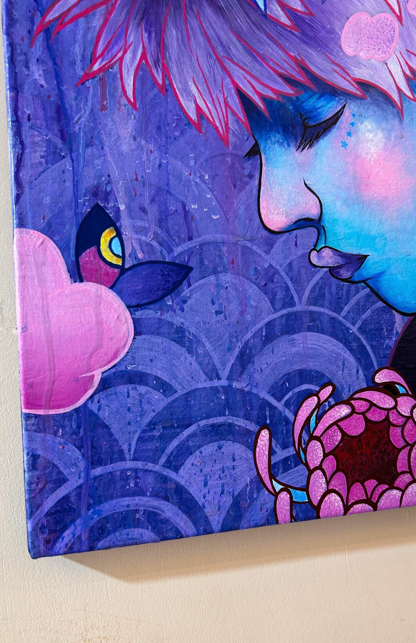 “survive” Original Acrylic Painting On Canvas