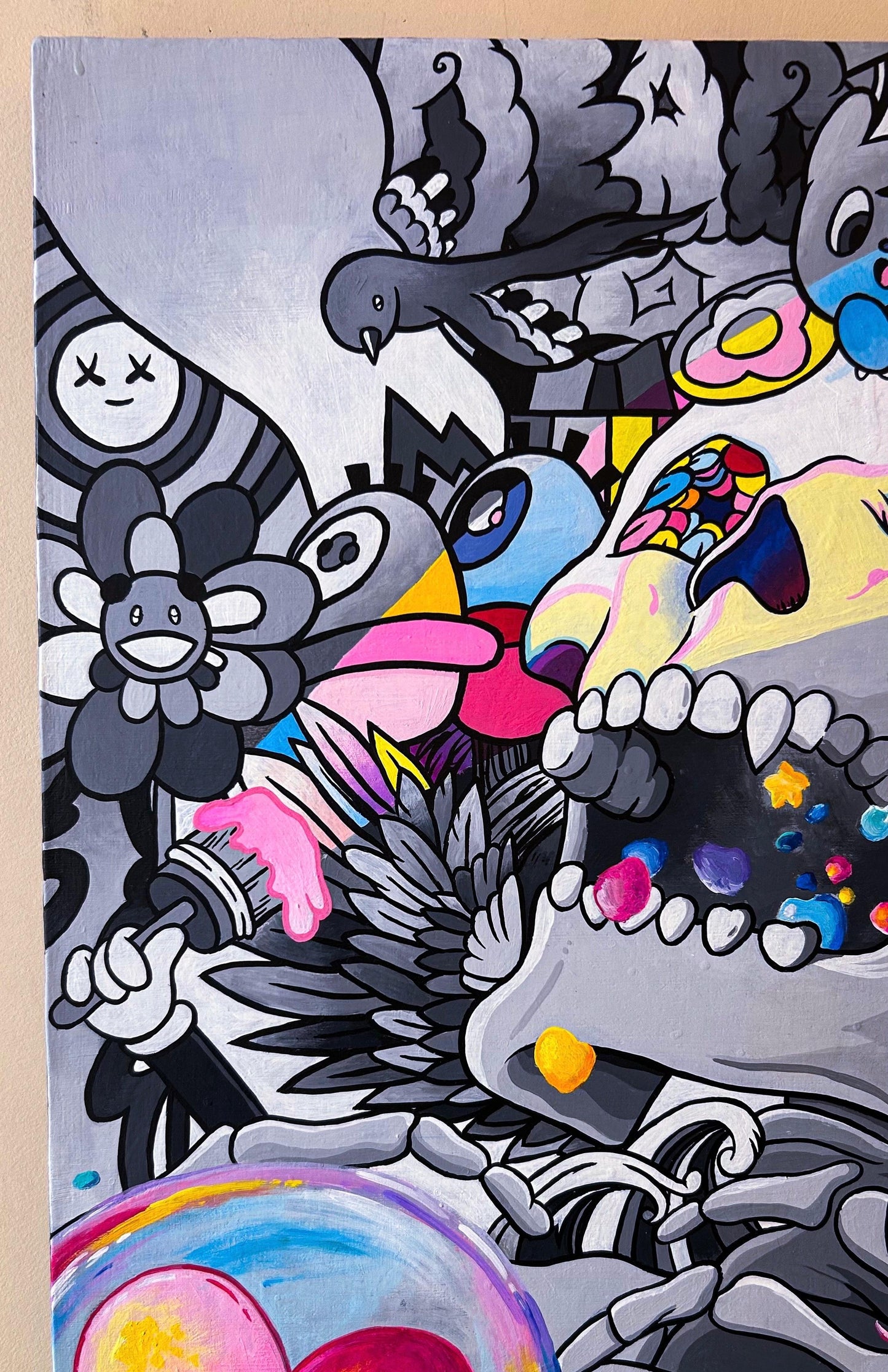 "Dead" vol-2 Original Acrylic Painting On Canvas