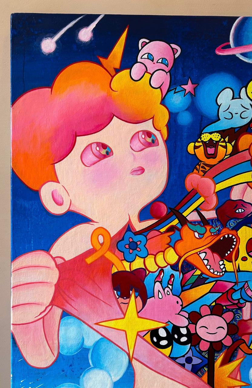 "Fantasy" Original Acrylic Painting On Canvas