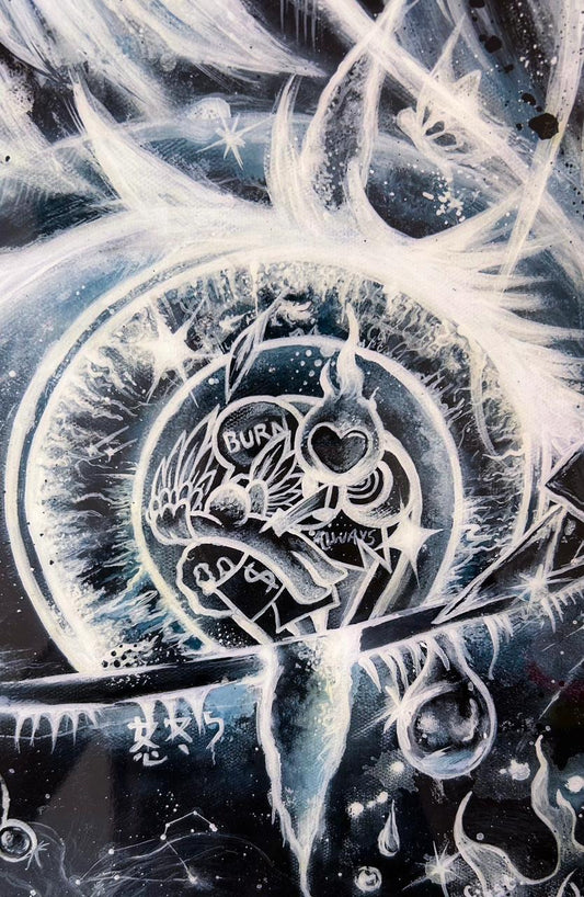 "Ikari" Original Acrylic Painting On Canvas