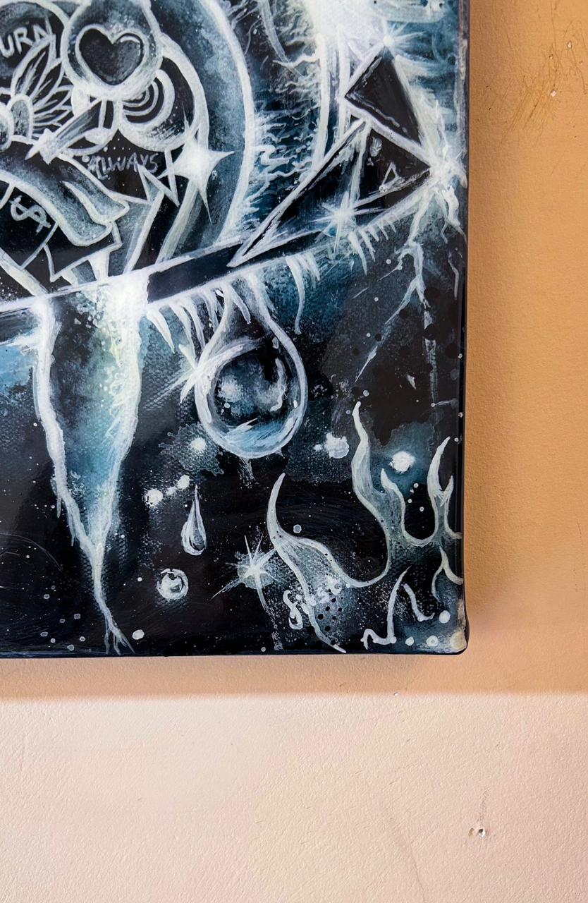 "Ikari" Original Acrylic Painting On Canvas