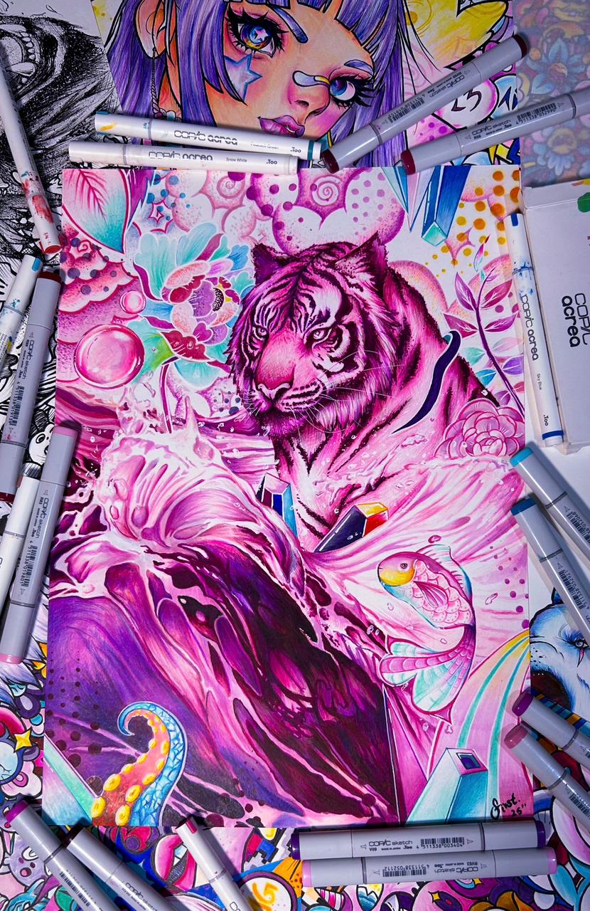 “The Blood Majestic” Original On Paper