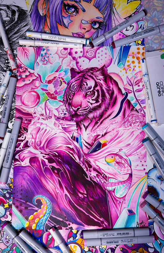 “The Blood Majestic” Original On Paper