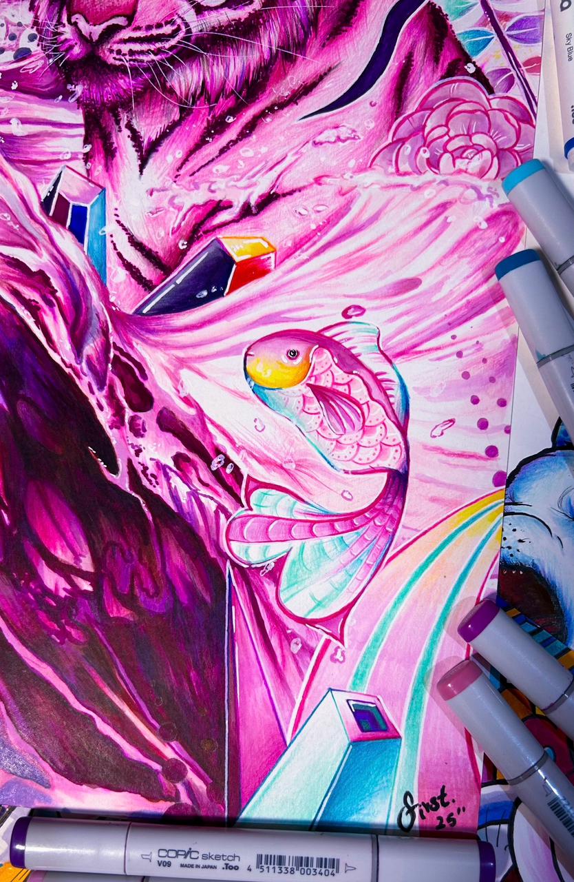“The Blood Majestic” Original On Paper