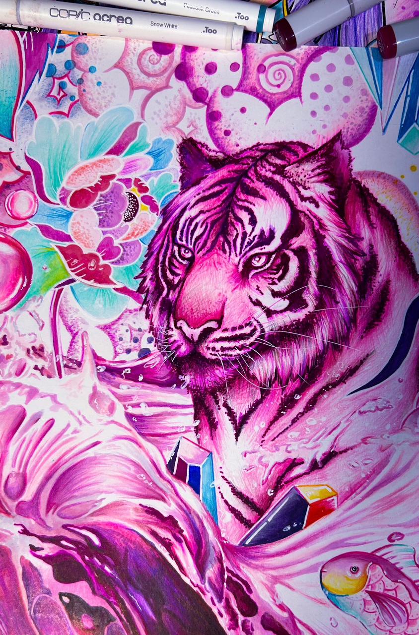 “The Blood Majestic” Original On Paper