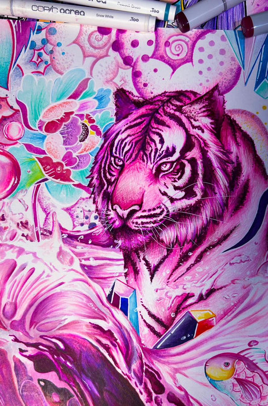 “The Blood Majestic” Original On Paper