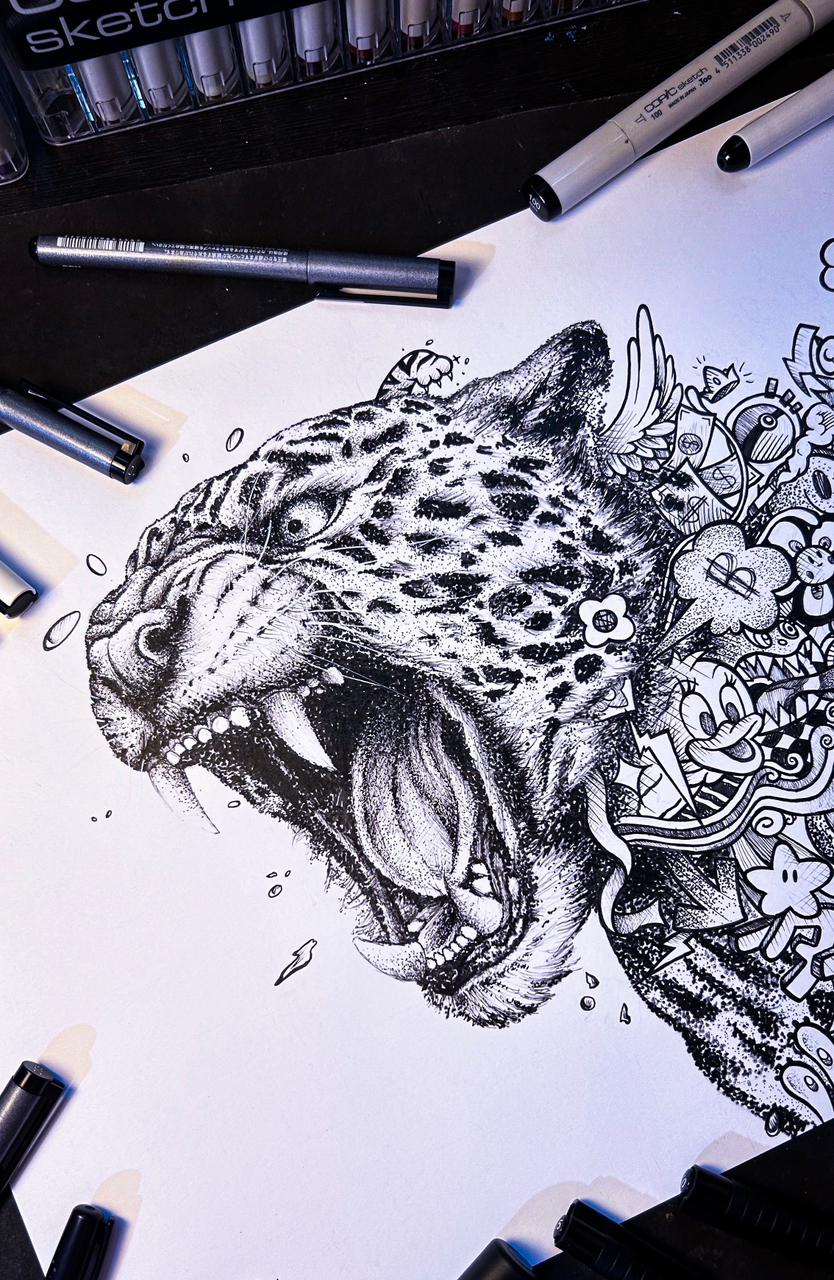 Cheetah-“I can’t roar but I can run” Original On Paper