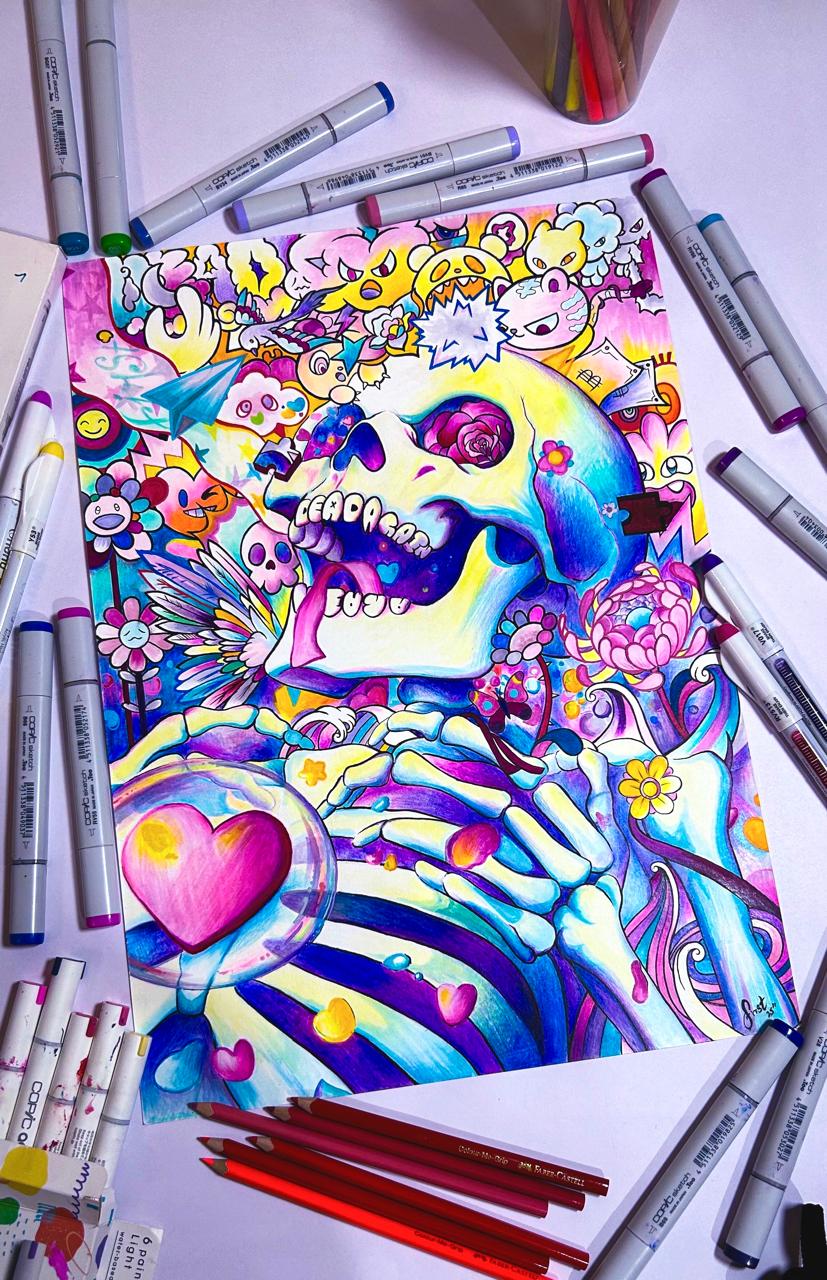 "DEAD!!"  Original On Paper