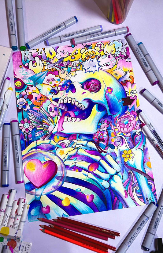 "DEAD!!"  Original On Paper