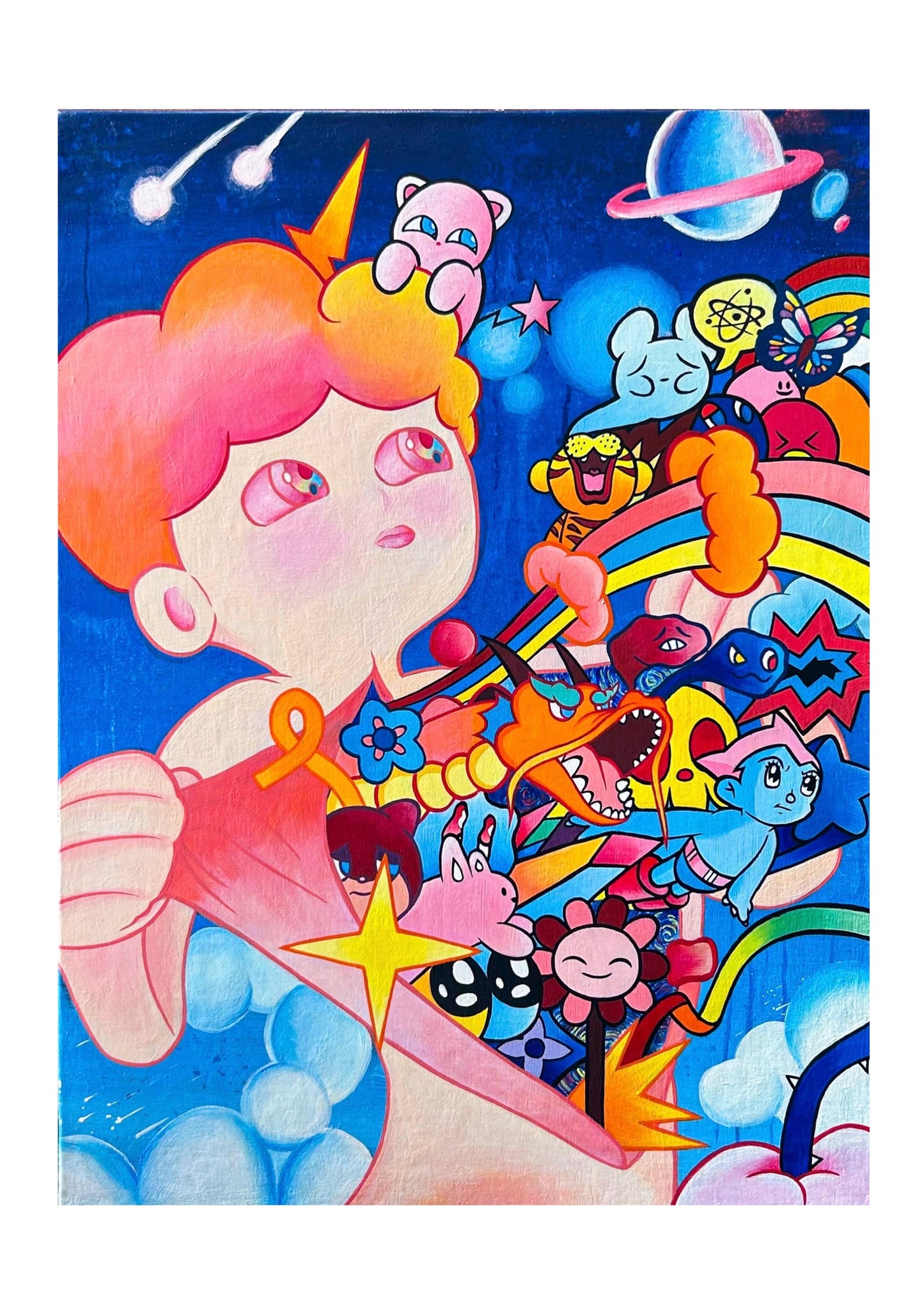 "Fantasy" Original Acrylic Painting On Canvas