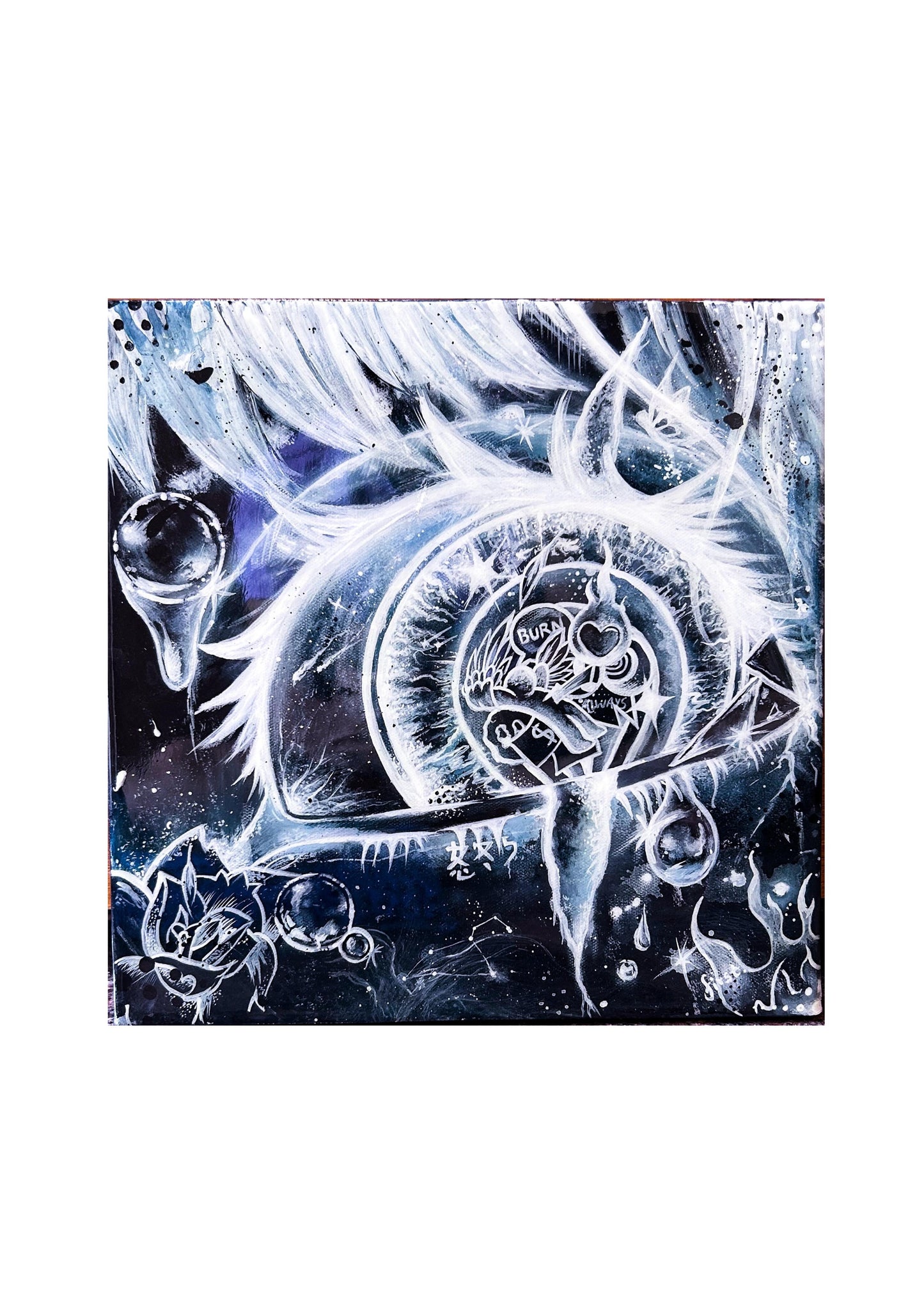 "Ikari" Original Acrylic Painting On Canvas