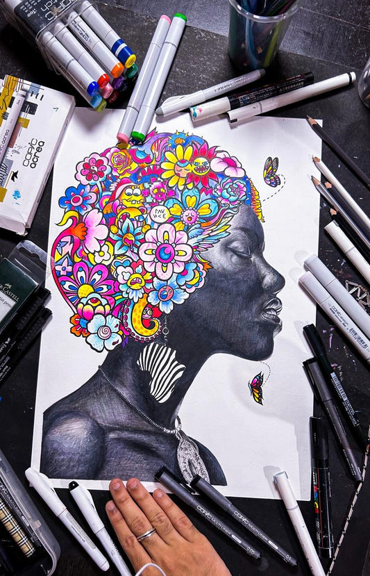 "Lost of Mind"  Original On Paper